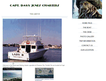 Tablet Screenshot of davyjonescharters.com